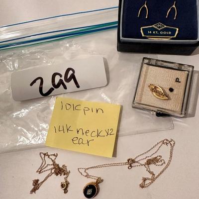 10K and 14K Gold Jewlery Lot