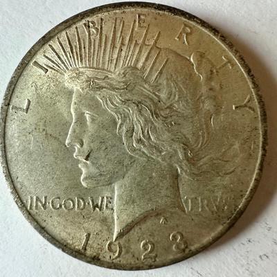 1922, 1923 Peace Dollar Coin Lot