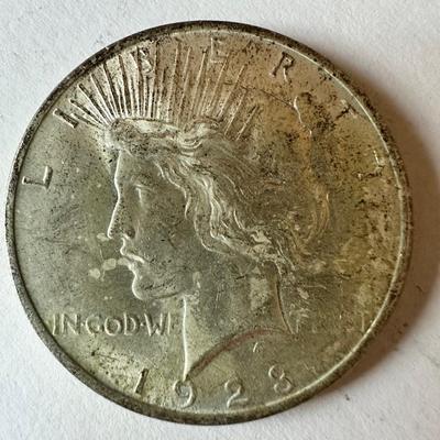 1922, 1923 Peace Dollar Coin Lot