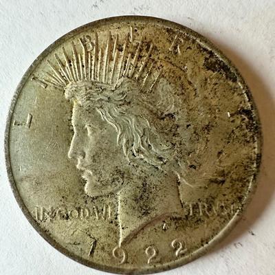 1922, 1923 Peace Dollar Coin Lot