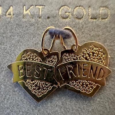 14K Gold Heart Pendant Lot