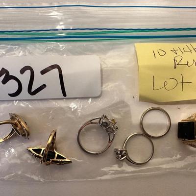 10K and 14K Gold Ring Lot