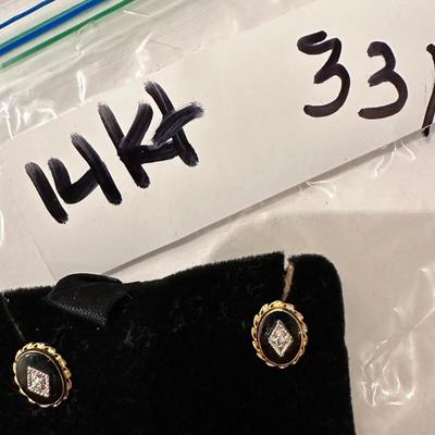 Pair of 14K Gold Ear Rings