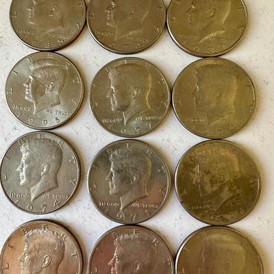 Kennedy Half Dollar Coin Lot