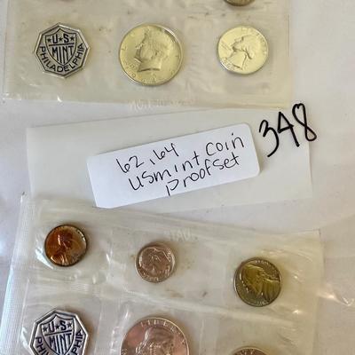 1962, 1964 US Mint Coin Proof Set