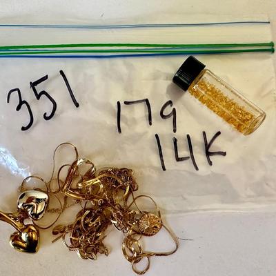 14K Gold Jewlery Lot