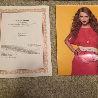Taylor Swift Autographed Signed Photo 8.5x11 inch COA