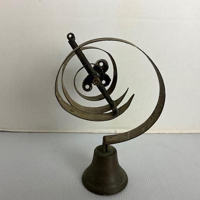 1252 Antique Brass, Metal Victorian Shop Keeper Bell