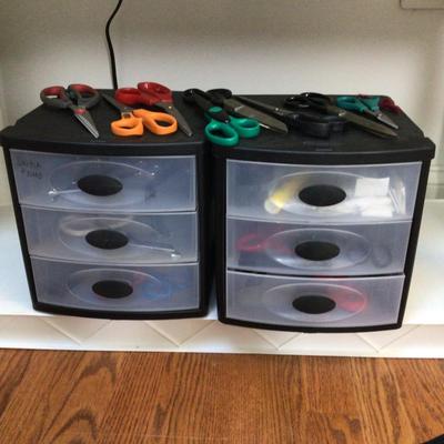 1355 Sterilite Organizing Containers Fiskar Scissors