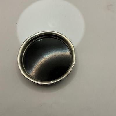 1294 Set of 8 Sterling Silver Rimmed Coasters