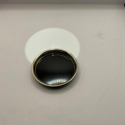 1294 Set of 8 Sterling Silver Rimmed Coasters