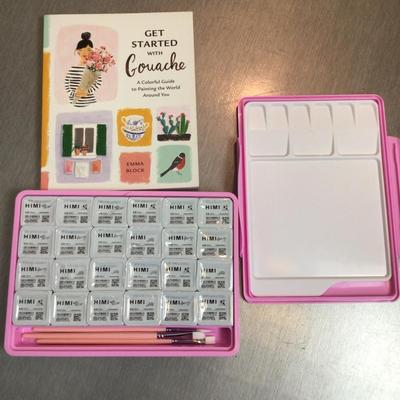 1324 HIMI Gouache Paint Set & Book NEW