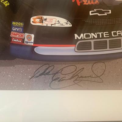Dale Earnhardt Looney Tunes SIGNED with COA Limited Edition "The Initimdators" -photo of DE signing