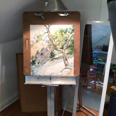 1311 STAN-RITE Art Easel Bulletin Board Mirror
