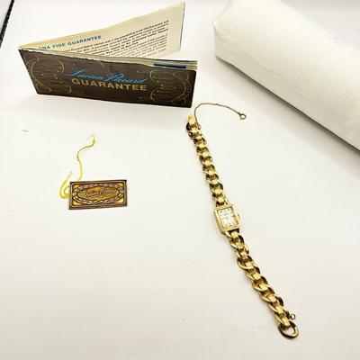 1299 Vintage 14k Lucien Piccard Yellow gold Ladies Watch
