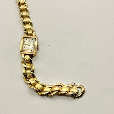 1299 Vintage 14k Lucien Piccard Yellow gold Ladies Watch