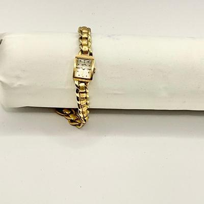 1299 Vintage 14k Lucien Piccard Yellow gold Ladies Watch