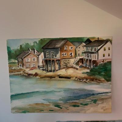 1310 Artist Originals Watercolor Landscape Picture Lot