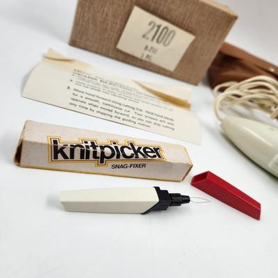 VINTAGE ELECTRIC SCISSORS & KNIT PICKER