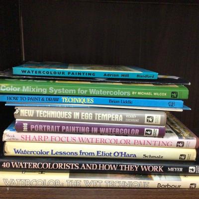 1305 Watercolor Painting Book Lot Techniques Lessons