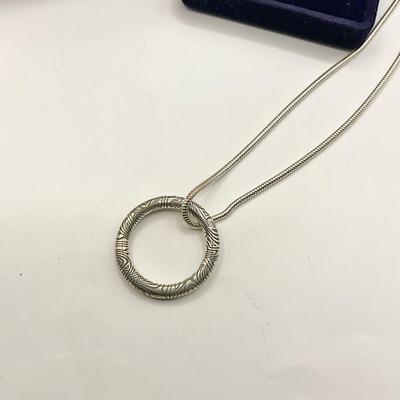 1326 Sterling Silver SKYE SILVER Fairy Ring Pendant