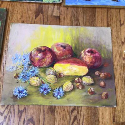 1272 Artist Acrylic Painting Lot Local Artist