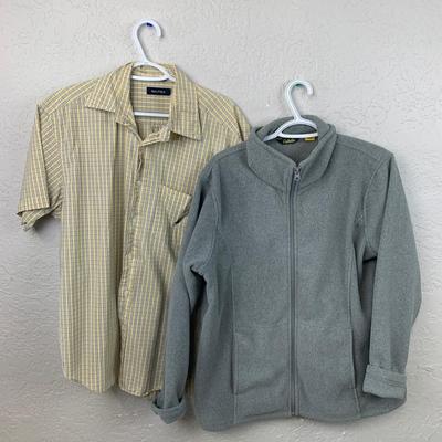#606 Nautical Short Sleeve Button Up and Cabelas Jacket