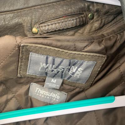 #607 Wilson Leather Jacket With Thinsulate Zip In Medium
