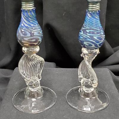 Handblown Venetian Glass Salt & Pepper shakers