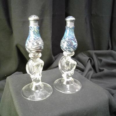 Handblown Venetian Glass Salt & Pepper shakers