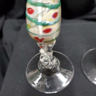 Handblown Signed Gazelle Salt & Pepper shakers