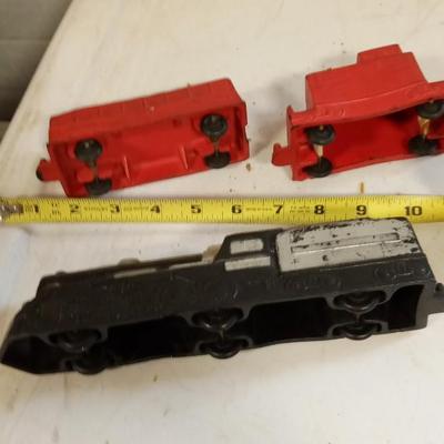 LOT 202   VERY OLD ANKOR RUBBER TRAIN SET