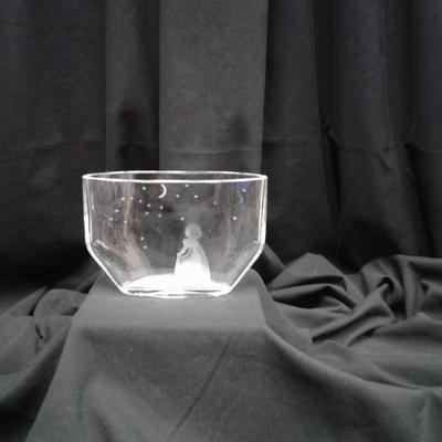 Orrefors vintage Girl Stargazing Vase
