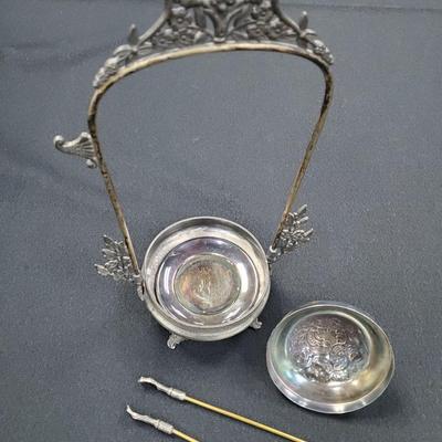 Victor Silver Co Pickle Castor base