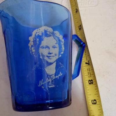 LOT 210   OLD SHIRLY TEMPLE BLUE PICHER
