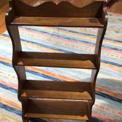 1360 Handmade Poplar Wall Shelf