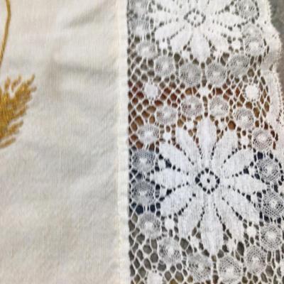 1364 Vintage Poppy Cornflower Wheat Cross Stitch Tablecloth