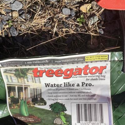 158 Gator Bag Watering System & Two 16" Over Rail Planters