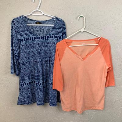 #618 X-Large  and Large Colored Tops