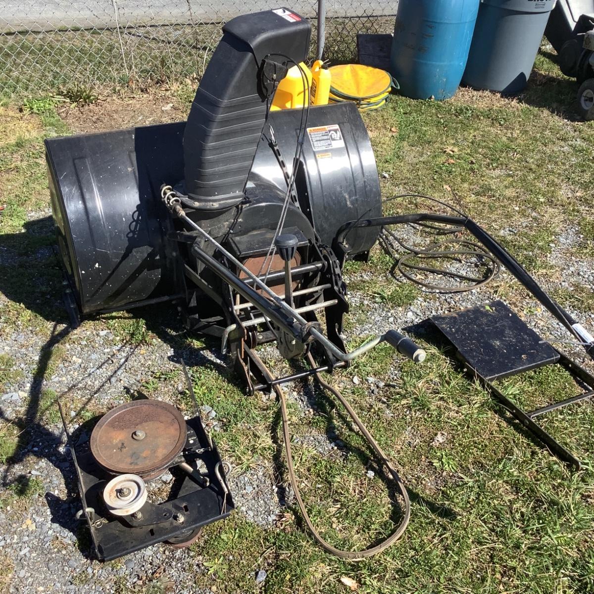 161 Craftsman 42" TwoStage Lawn Tractor Snow Blower Attachment