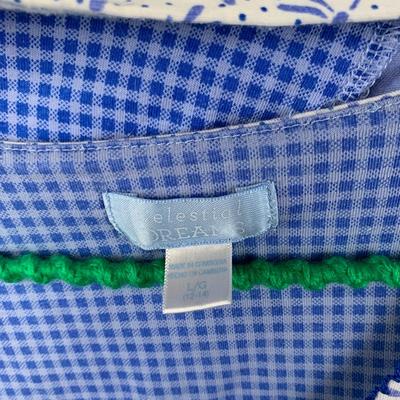 #627 Large Blue Nightgown Set