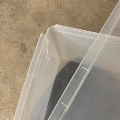 #646 Three Plastic Storage Totes