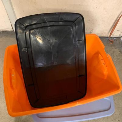 #646 Three Plastic Storage Totes