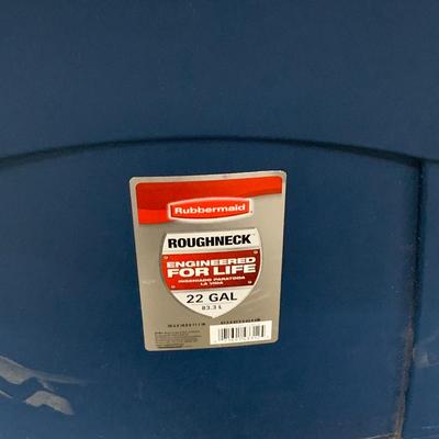 #648 Rubbermaid Roughneck 22 Gal Storage Tote and Gray Other
