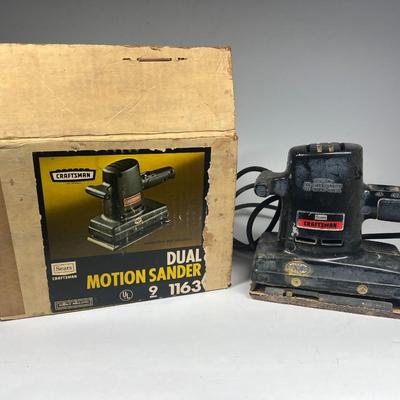 Retro Craftsman Sears Dual Motion Double Insulated Sander Tool with Original Box