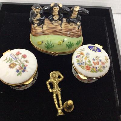 1369 Antique Limoge Trinket Box Lot