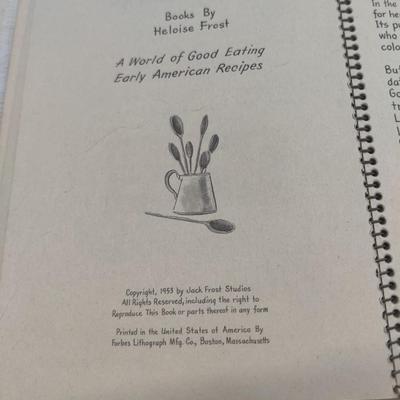 1953 EARLY AMERICAN RECIPES COOKBOOK
