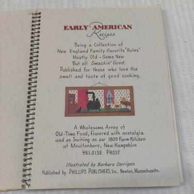 1953 EARLY AMERICAN RECIPES COOKBOOK