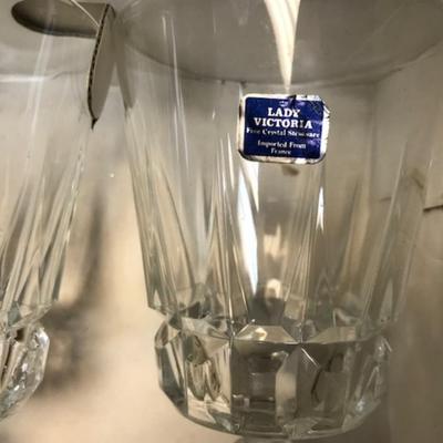 set of 4 crystal glasses
