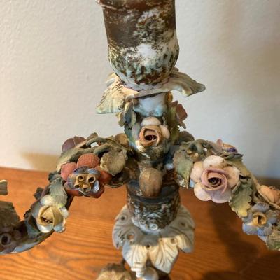 Vintage candelabra porcelain